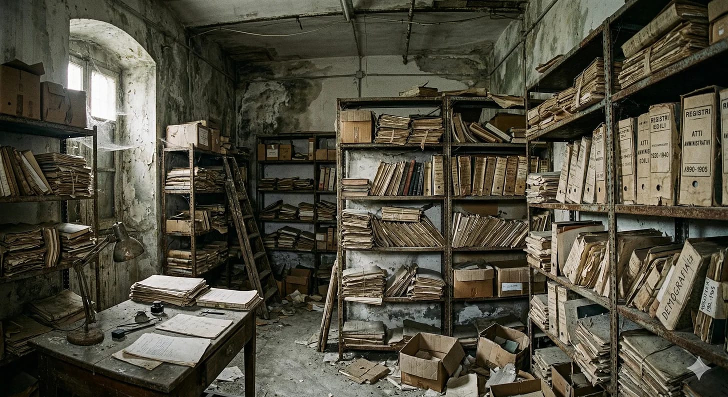 archivio che rappresenta il capitale semantico secondo la concezione di Floridi